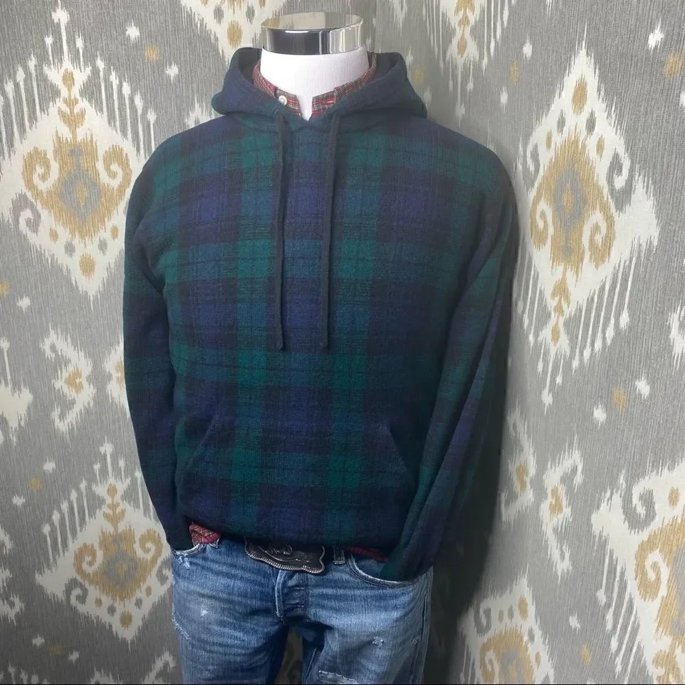 Polo Ralph Lauren Black-Watch Lambswool L/S Knit Hoodie Sweater